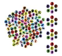Mobestech 100 Pezzi Occhi Decorativi Artificiali per Pupazzi e Pupazzi Occhietti Finti per Fai da Te Accessori Creativi per Animali Progetti Artigianali