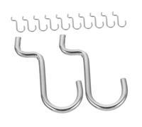 Mobestech 12 pezzi Ganci per Pegboard in Ferro Resistenti Portautensili Stabile e Compatto per Organizzazione Parete Facile Installazione Attrezzi per Esposizione Supermercato e Gioielli