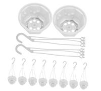 Mobestech 12sets Vasi Sospesi in Plastica per Fioriere Sospese per Balconi e Terrazze Portavasi per Piante da e Decorazione