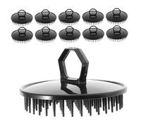 Mobestech 15 pezzi Spazzola per Shampoo Capelli da Viaggio con Impugnatura Antiscivolo Massaggiatore e Esfoliante del Capelluto Piccola e Portatile per Doccia e Rimozione Forfora