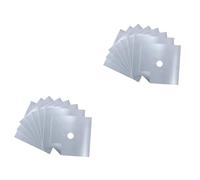 Mobestech 16pezzi Copri Bruciatore Riutilizzabili Per Piano Cottura Protezione Gas Argento Facili Da Pulire e Adatti Tutti Tipi Di Fuochi Con Pre-tagliati Per Bruciatori Gas