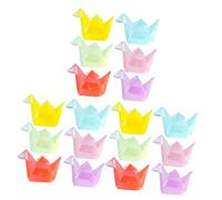Mobestech 18 Pollici Miniature Origami Crane Model Glow in The Dark Resin Figures For Diy Aquarium Dollhouse Garden Decor With Luminous Artistic Illumination