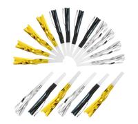 Mobestech 18 Pollici soffia il fischio del drago giocattoli di corno scoppi fischi alla rinfusa creatore di rumore d'oro Decorazioni per feste a sorpresa plastica