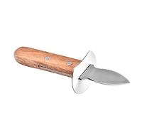 Mobestech 1pezzi Apriostriche in Acciaio Resistente Utensile Per Ostriche Manico in Legno Taglierina Per Molluschi e Gusci