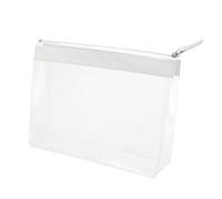 Mobestech 1pezzi Borsa Trasparente per Trucco Borsa Portaoggetti in Plastica Pratica di Plastica per Uso Quotidiano Viaggio