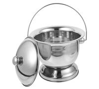 Mobestech 1set Pottabile Inossidabile Con Coperchio Pentola Portatile Per Urina Design Compatto e Leggero Per Anziani e Persone Con Mobilità Ridotta Accessorio Per Del Paziente Per Uso