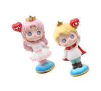 Mobestech 2 Pezzi Decorazioni per Torte Figure Adorabili Principi e Principesse Accessori per Compleanni e Battesimi per La Casa e