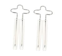 Mobestech 2 pezzi Dispositivo Modellatore Naso in Silicone Trasparente Clip Sollevatore Naso Senza Strumento Bellezza Nasale Adatto per Uso Quotidiano Materiale Durevole e Confortevole