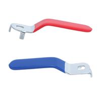 Mobestech 2 Pezzi Maniglia Leva Valvola Sfera in Ferro e Plastico Compatibile con Tubi dell'Acqua e Tubi da Giardino per Impianti Idraulici