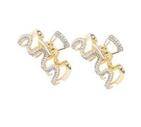 Mobestech 2 pezzi Mollette per Capelli Piccole Griffe con Perle Fermagli Curvi per Donna e Ragazze Clip Jaw Waves per Tenuta Sicura e Acconciature Quotidiane