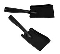 Mobestech 2 Pezzi Pala per Cenere in Acciaio Resistente Scopa per Stufa a Carbone Mini Pala per Giardinaggio e Focolare con Manico Ergonomico per Bbq Forno Pizza e Pulizia Esterna