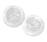 Mobestech 2 Pezzi Palla per Fisioterapia in Vetro Rotonda per Massaggio Mano Design Levigato e Dettagli Delicati, e Ossa