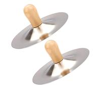 Mobestech 2 pezzi Piatti da Dito in Metallo Strumento Percussione per Adulti Suono Brillante e Duraturo per Danza e Spettacoli