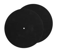 Mobestech 2 pezzi Tappetino in Tessuto per Giradischi Pad Protettivo Antiscivolo per Dischi in Vinile da Riduce Vibrazioni e Rumore Assorbente e Antistatico per Lettore di Dischi Vintage