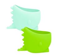 Mobestech 2 Pezzi Vasi per Piante Silicone Eleganti Contenitori per Fiori e Design Antiscivolo Adatti per Ufficio e Casa Verde e Rosa