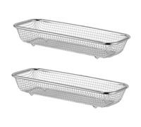 Mobestech 2 Pz per lavastoviglie stendino per bacchette portaoggetti per lavastoviglie cestino portaoggetti posate porta stoviglie per lavastoviglie cesti in acciaio inox Metallo