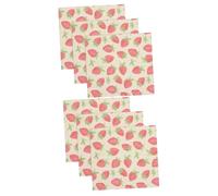 Mobestech 2 Set Involucro Riutilizzabile Cera Api Con Fragola Per Conservare Alimenti Snack E Pranzi Da Portare Per Picnic E Pranzi Dei 3 Pezzi*2