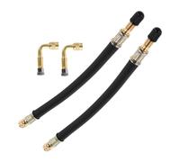 Mobestech 2 Set Kit Prolunghe Valvola Pneumatici Flessibili Adattatori Estensori Tubo Gonfiaggio per Auto Bicicletta Camion Camper RV
