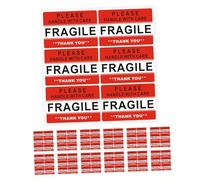 Mobestech 20 fogli Adesivi Fragile Autoadesivi per Imballaggi Fragili Etichette Trasporto Resistenti per Ceramica Adesivi Avvertenza Trasporto Facili da Applicare