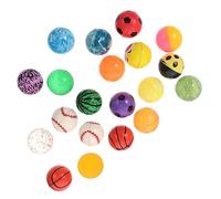 Mobestech 20 pezzi Palline Rimbalzanti Gomma per Giocattoli Educativi per Stress Adatti per Compleanni