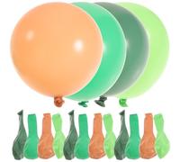 Mobestech 20 Pezzi Palloncini Compleanno Tema Giungla in Lattice Verde Avocado e Toni Naturali Decorazioni Festa Facili da Appendere per Adulti