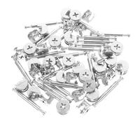 Mobestech 20 Set Fissaggi per Connettori Eccentrici per Armadi e Cassettiere Robusta e Facile Installazione Materiale Affidabile e Leggero Kit Completo