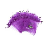 Mobestech 20pezzi Sacchetti Piccoli Per Lavanda Con Coulisse Sacchetti Vuoti in Rete Traspirante Per Profumi Organizer Multiuso Per Gioielli e Fiori Sciarpa Per Armadi Color Porpora