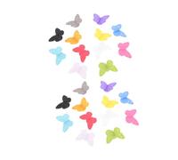 Mobestech 24 Pezzi Segna Bicchieri Silicone Farfalla Colorati con Ventosa Etichette per Identificare Calici Martini e Cocktail per Feste e Raduni Marcatori Bicchieri Riutilizzabili Facili da