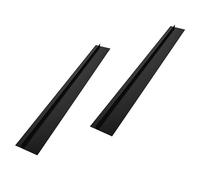 Mobestech 2pezzi Adesivo Per Cucina Silicone Protezione Angolare Per Piano Da e Resistente Al Calore Nero