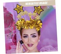 Mobestech 2pezzi Cerchietto Forma Di Stella Di Capodanno Copricapo Glitterato Per Feste Di Natale Cerchietto Decorativo Cinque Stelle Per Celebrazioni Di Buon Anno