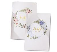 Mobestech 2pezzi Libro dei Voti Nuziali Stampa Biglietti per Matrimonio Festa Nozze Ricordo del delle Nozze