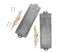 Mobestech 2pezzi Mezuzah Domestica in Targa Mezuzah per Benedizione della d Ingresso Decorazione Sacra Ebraica Regalo Inaugurazione