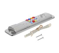 Mobestech 2sets Mezuzah con Pergamena per in Metallo Decorazione Religiosa Ebraica Scritture retrò per d Ingresso Accessorio Fede per Stipite