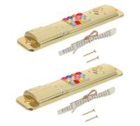 Mobestech 2sets Mezuzah con Pergamena per in Metallo Decorazione Religiosa Ebraica Scritture retrò sullo Stipite della Benedizione Mezuzah per Decorazione Cancellò