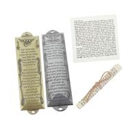 Mobestech 2sets Mezuzah Ebraica Kosher per Decorazione Religiosa in Zinco Casa Spirituale