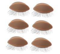 Mobestech 3 paia Kit Palpebre Pratica Estensione Ciglia in Accessorio Trucco Flessibile Riutilizzabile Realistico per Make-up e Lash Replacement Pulizia Facile Colore Marrone Scuro