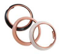 Mobestech 3 pezzi Custodia PC semi-rigida per smartwatch Pixel Watch Protezione antiurto traforato cover elegante e resistente ai graffi in nero rosa e bianco