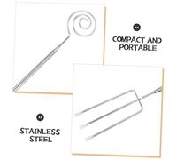 Mobestech 3 pezzi Forchette Fonduta Acciaio Inossidabile per Cioccolato e Formaggio Design Compatto Ergonomiche e Resistenti per Cucina e Viaggio