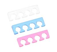 Mobestech 3 pezzi Separatore Dita Piedi in Silicone Flessibile per Manicure Pedicure Divaricatore Unghie Incarnite Strumento Nail Art Distanziatore Lavabile e Riutilizzabile Comfort e