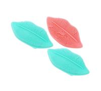 Mobestech 3 pezzi Spazzola Pulizia Viso Mini in Silicone Flessibile Pennello Esfoliante per Labbra e Viso Strumento Portatile per Pulizia Profonda Pori e Rimozione Olio Colore Casuale