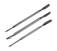 Mobestech 3 pezzi Spingi Cuticole in Acciaio Resistente Strumenti Manicure Professionali per Rimozione Pellicine e Pulizia Unghie Design Ergonomico per Uso Personale e Salone Facile da