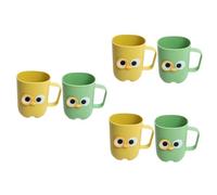 Mobestech 3 Set Tazza per Spazzolino da Denti con Cartoni Animati Spazzolino da Denti Spazzolino da Denti Tazza per Risciacquo per Tazza per 2 Pezzi*3 Riutilizzabile