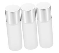 Mobestech 3pezzi Dispenser per Cosmetici Flacone Vuoto Ricaricabile per Lozione Trucco Campione di Bellezza Bottiglia di Imballaggio Secondario