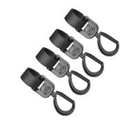 Mobestech 4 Ganci per Passeggino Ganci a Strappo Girevoli a 360 Gradi per Ragazzo Ragazza, Portatili e Regolabili Passante, Supporto Fino a 3 Kg per Borse Pannolini e Spesa, Accessori