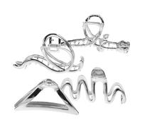 Mobestech 4 pezzi Fermagli Capelli Donna Grandi in Metallo Morsetti Artiglio Resistenti per Capelli Lunghi Lisci o Ricci Accessori Eleganti per Acconciature alla Moda