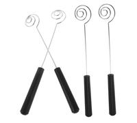 Mobestech 4 Pezzi Forchette per Cioccolato in Acciaio Strumenti Ergonomici per Dipping e Decorazione Torte Resistenti al Calore per Uso Professionale e Casalingo