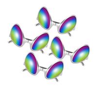 Mobestech 4 Pezzi occhiali divertenti occhiali da sole alieni per adulti bicchieri di halloween occhiali da sole pazzi occhiali cosplay alieni occhiali da costume bicchieri sfusi plastica