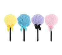 Mobestech 4 pezzi Spugne Make-up Morbide Lollipop per Polvere Libera e Fondotinta Applicatore Trucco Viso Multifunzionale in Tessuto Resistente Uso Umido o Asciutto Adatto Tutti i Tipi