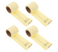 Mobestech 4 Pezzi Tabella di Altezza per da Parete Trasparente 2 Metri Adesivo Misuratore di Crescita e Riutilizzabile per Cameretta e Asilo Righello Adesivo per Misurare L’Altezza dei