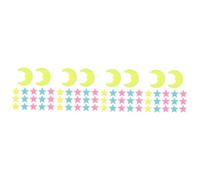 Mobestech 4 Set Adesivi Murali Stella Sospeso Adesivi Cameretta Adesivo Muro Bagliore nelle Decalcomanie da Muro Scure Adesivi Stella Luminosa per Soffitto 202 Pezzi*4